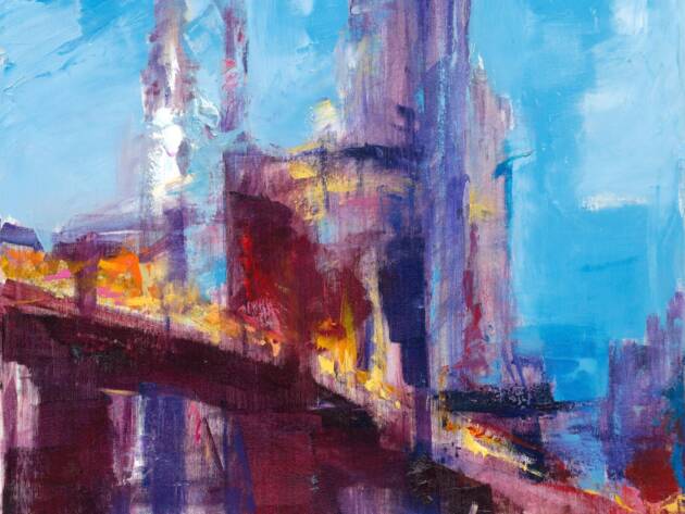 My Love Letter to New York 003 by Sergei Moskalev - Oil on Canvas