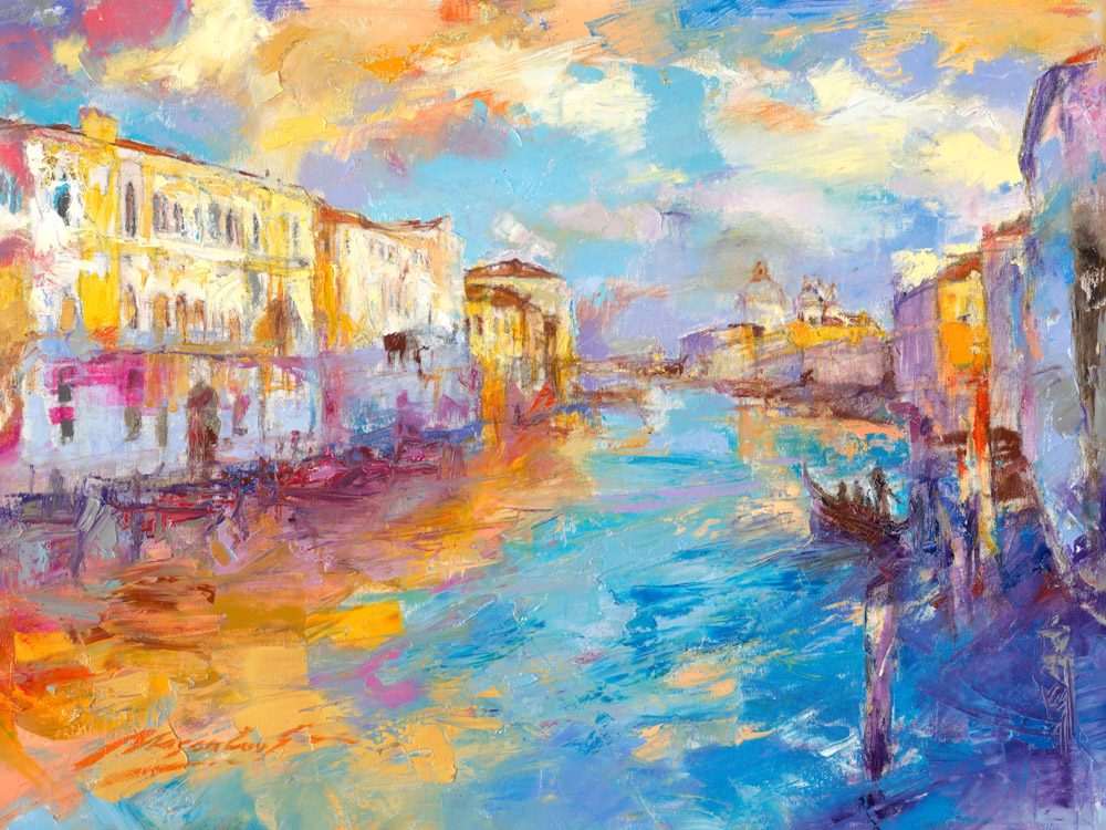 My Love Letter to Venice 003 by Sergei Moskalev - Oil on Canvas