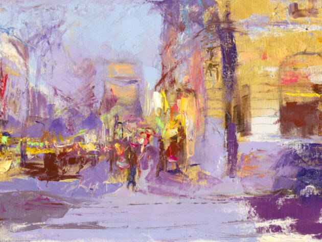 Paris cityscape oil painting by Sergei Moskalev